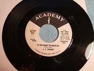 J. T. PARKER - IF YOU WANT TO HOLD ON / IT'S TO LATE. ACADEMY TEST PRESS.