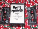 RARE DOUBLE AUDIO TAPE CASSETTE IRON MAIDEN LIVE AT DONINGTON AUG 22 1992