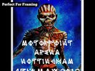 Iron Maiden live concert Motorpoint Arena Nottingham 4 May 2017 A4 poster print
