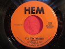 LAWRENCE & THE ARABIANS 45 Ill Try Harder/Money HEM northern soul rare