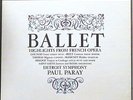 BALLET- PARAY-MERCURY LIVING PRESENCE STEREO PROMO#SR90318-RFR-1, RFR-1 M- 