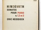 ERIC HEIDSIECK - HINDEMITH piano sonatas nos.1, 2 & 3 FALP 646 LP EX+
