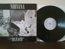 Nirvana - Bleach LP 1st press 1989 UK TUP LP6 (Sub Pop) Black Vinyl rare EX+/VG+