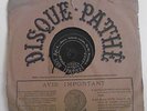 78T SAPHIR MENDELS Disque Phonographe Violon ARIA Bach PATHE GRAND 35cm RARE