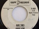 VG++ POPCORN SOUL 45 PROMO / GOOGIE RENE / LOOK AT YOUR GIRL / HARD TIIMES  KAPP