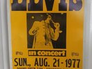 Old Elvis Presley concert poster 21st august 1977 civic centre