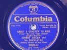 78 RPM -- Johnny Green and His Orchestra, Columbia 3029, E-  Jazz - Film Music