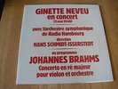 Ginette Neveu, Johannes Brahms - Ginette Neveu En Concert - 3 Mai 1948