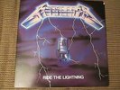 Metallica Ride The Lightning LP Elektra Records Original Sleeve with lyrics