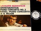 COLUMBIA 6 EYE DEMO: BERNSTEIN: SHOSTAKOVICH,RAVEL PIANO CONCERTOS PLAY GRADED