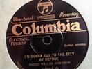 BLIND WILLIE JOHNSON COLUMBIA 14391 BLUES / GOSPEL 78 RPM RECORD E+