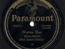 Blind Lemon Jefferson-Wartime Blues, Booger Rooger Blues-Paramount 78 RPM