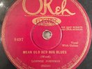 Lonnie Johnson OKEH 8497 Mean Old Bed Bug Blues / Roaming Rambler Blues 78