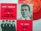 EARLS Sweden 45 ep PS 2 songs b/w LARRY FINNEGAN 2 songs VG+ RED VINYL e0787