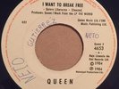 QUEEN - I want to break free / Machines - RARE GUATEMALA 45 #32