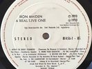 IRON MAIDEN - A real live one / RARE GUATEMALA DIDECA PRESS  LP