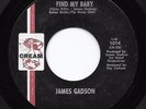 Crossover Soul 45 JAMES GADSON Got To Find My Baby/Let The Feeling Belong HEAR
