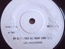LEE HAZELWOOD   MY BABY CRIED ALL NIGHT LONG ** 1966 MGM 45 TEST PRESSING