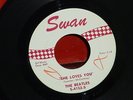 THE BEATLES Swan 45 SHE LOVES YOU   NEAR MINT ORIG RED PRINTING WHITE LABELS