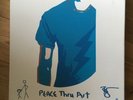RARE DAVID BOWIE - PEACE THRU ART CANVAS, DESIGNED BY DAVID BOWIE,