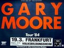 MOORE, GARY - 1984 - Konzertplakat - Victims of the Future - Tourposter - F