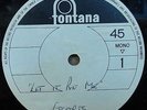 ESCORTS LET IT BE ME ORIGINAL ONE-SIDED FONTANA RECORDS ACETATE 10
