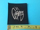 Quartz early 80s sew on patch (2) silver