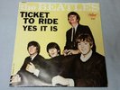 RARE EAST COAST THE BEATLES PICTURE SLEEVE & 45 TICKET TO RIDE CLEAN EXCELLENT