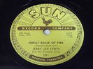 Jerry Lee Lewis: Great Balls Of Fire / You Win Again 78 - Sun 281 - Rockabilly