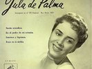 JULA DE PALMA, EP, SUEÑO CRISTALINO + 3,SPANISH EDIT.1959