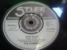 THE DAMNED NEW ROSE FIRST UK PUNK RECORD DELGA SLEEVE  PUSH OUT CENTER