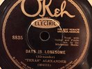 TEXAS ALEXANDER & MISSISSIPPI SHEIKS OKEH 8835 BLUES 78 RPM RECORD V+