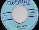 THE TONETTES/SKINHEAD REGGAE/COXSONE 45/I GIVE IT TO YOU - MUSIC LIKE DIRT..EX