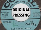 ROCKABILLY ORIG: THE LANCERS - Alphabet Rock/How Lonely Can I Get CORAL - JIVER