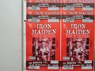 IRON MAIDEN PARIS X FACTOR TICKET BOARD UNUSED