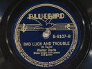 78 RPM -- Walter Davis (with guitar), Bluebird 8107, EE+  Blues