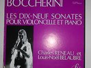 BOCCHERINI 19 sonates violoncelle piano- Reneau & Belaubre ( 4 LP box )