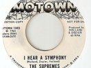 THE SUPREMES I Hear A Symphony  MOTOWN PROMO  NORTHERN SOUL 45