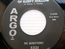 THE MONOTONES doowop 45 LEGEND OF SLEEPY HOLLOW / SOFT SHADOWS vg++ f292