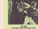 The Who Decidedly Belated Response TAKRL 1916 LP 1973 North American Tour NM