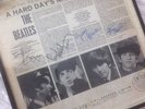 The Beatles 'A Hard Days Night' Mono LP 1963 Framed with autographs