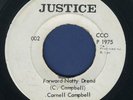 1458 CORNELL CAMPBELL-FORWARD NATTY DREAD-TUBBY-JUSTICE 1975-REGGAE 45 7