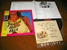 BON JOVI SLIPPERY WHEN WET 1986 JAPAN 1st Prs VINYL LP+OBI+JON MESSAGE/AUTOGRAPH
