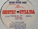 US ARMY,COUNTRY STYLE USA RADIO LP-PRG NO.255/256 PATSY CLINE /FLATT & SCRUGGS