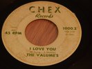 THE VALUME's-Chex 1000 ERROR-Northern Soul/Doo Wop-THE VOLUMES-Rare-I Love You