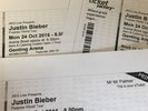 3x Justin Bieber tickets 24th October Birmingham