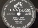 EARTHA KITT Santa Baby RCA 78 christmas xmas
