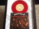 MOTORHEAD....IRON FIST RED VINYLE...SINGLE IN A FRAME