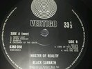 Black Sabbath. Master Of Reality. 1971 UK VERTIGO SWIRL ORIGINAL.