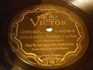 JAZZ KAY KYSER ORCH Collegiate Fanny VICTOR 40258 Territory JAZZ